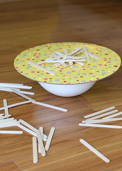Balancing Activities for Kids: Balance the Popsicle Sticks - Buggy